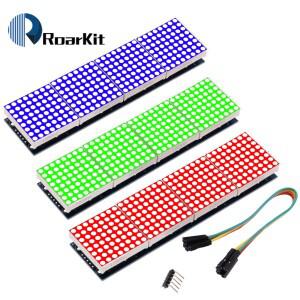 MAX7219 레드 블루 옐로우 그린 LED 마이크로컨트롤러 아두이노 DIY 키트 8x8 용 5P 라인 도트 매트릭스 모