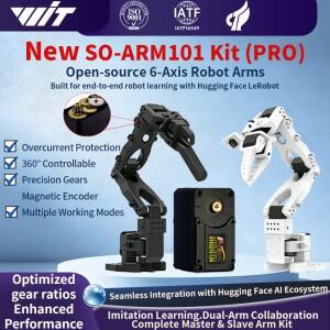 SO-ARM101 저가형 오픈소스 AI 6축 로봇 팔 서보 모터 키트 프로 (LeRobot 허깅 페이스 프로젝트 DIY 개발