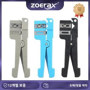 ZoeRax 광섬유 스트리퍼 도구 0~3.2mm/3.2~5.6mm/5.6~7.9mm 동축 케이블용 조정 가능 슬리터