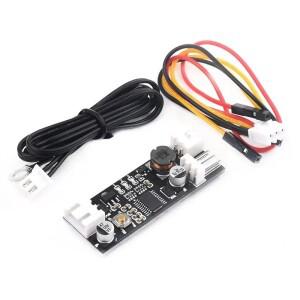 12V 0.8A DC PWM 2-3 단일 와이어 팬 온도 제어 속도 컨트롤러 섀시 컴퓨터 소음 감소 모듈 NTC B50K 3950