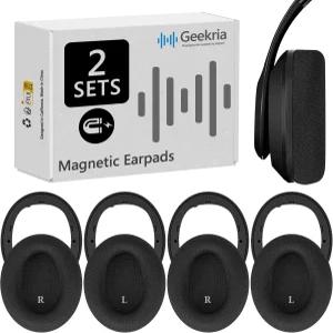Beats Studio 3 2 헤드폰용 Geekria SNAP 이어 패드 교체 키트 몇 초 만에 마그네틱 이지 스위치 쿠션 컵