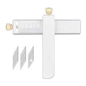 가죽 스트랩 커터, 3개의 날이 있는 중량급 스테인리스 스틸 수동 절단 도구, DIY 공예, 벨트 및 액세서리용 정밀 커터