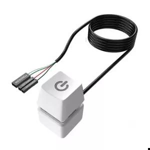 PC스위치 PC 파워 외부 전원 사각 버튼 스위치 화이트(T-N936W)