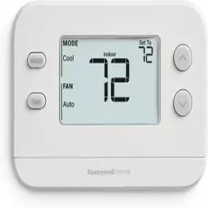 신제품! Honeywell Home 비프로그래밍 가능 온도 조절기 싱글 스테이지 1 난방/1 냉방 호환 X1N 화이트