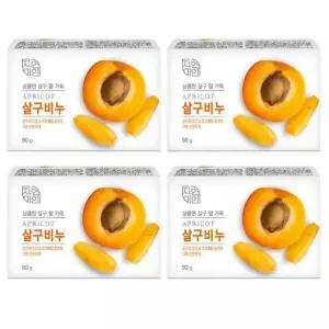 무궁화 자연미인 살구비누 90g 4개입