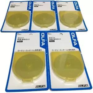 OLFA 60mm 텅스텐 공구 스틸 로터리 블레이드 5개 세트 일본 수입