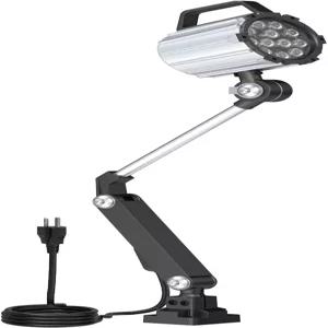StAStrStu 아티큘레이팅 LED 작업 조명 18W 기계 1800루멘 유연한 목재 선반 드릴 프레스 110-220v
