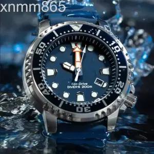  남성용 방수 디자인 스포츠 ECO-DRIVE 시계 실리콘 밴드 쿼츠 손목시계 BN0150 에코 드라이브 시리즈 2024