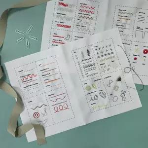 스티치 연습 만들기세트 북 취미 키트 프랑스자수 A