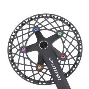 라이트프로 접이식 자전거 싱글 체인링 볼트 5개 MTB 산악 크랭크셋 나사 스프라켓 너트