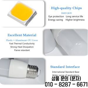 2X 가조광 LED 촛불등 3W 교체 전조등 2835SMD 가로등 전구 미니 쿨홈