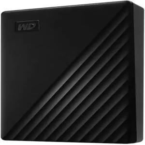 WD 4TB My Passport 휴대용 외장 하드 드라이브 블랙 랜섬웨어 방어 및 비밀번호 보호 기능이 포함된 백업