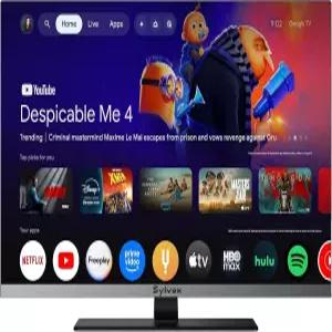 SYLVOX 22인치 스마트 RV TV 12V/24V 구글 내장 DVD 플레이어 포함 1080P 풀 HD 텔레비전 진동 방지 설계