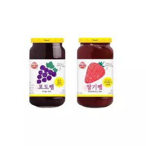 오뚜기 포도쨈 500g 1개+딸기쨈 500g 1개 무료배송