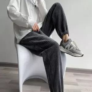 [라일리여성의류] Rly 여성 트레이닝 밴딩 기모 팬츠 다크그레이