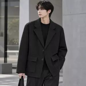 콤비코트 테일러드 스타일 캐주얼 싱글 데일리 간절기 출근룩 오피스웨어 깔끔한 정장 아우터
