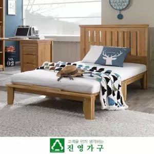 [진영가구] 보이체 오크 SS침대-평상형(매트제외)