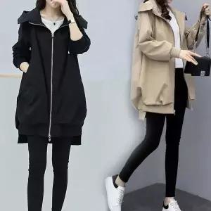 여성 간절기 봄 가을 패션 후드 데일리 패션 자켓 마 여자 얇은 여름 시원한 자켓 여성