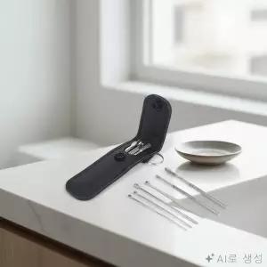 귀이개 이어클리너 귀지 6P 여행용귀이개 귀이개세척