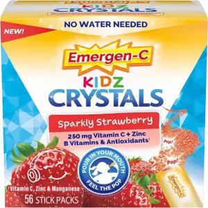 Emergen-C Kidz Crystals  비타민 C B   56 스틱 팩
