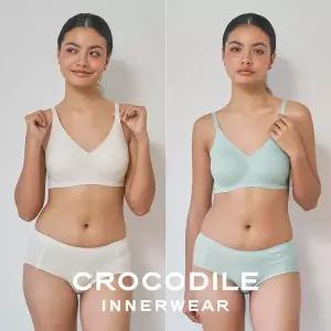 [NS홈쇼핑][크로커다일] 소프트핏 쉘론 후크형 브라팬티 4종세트 오트밀 CDW5M1315_T..[35968751]