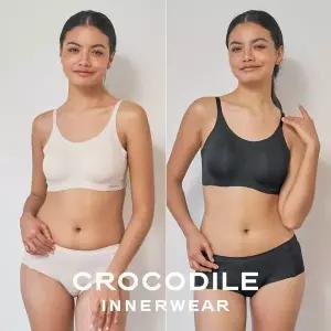 [NS홈쇼핑][크로커다일] 소프트핏 쉘론 스트랩 패드일체형 브라팬티 4종세트 CDW5M0912_T..[35968752]