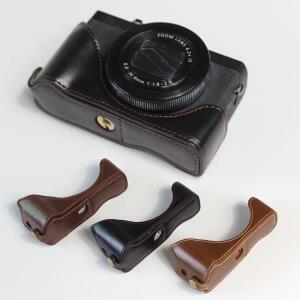Canon G7X Mark III 카메라용 가죽 케이스 하프 그립 보호