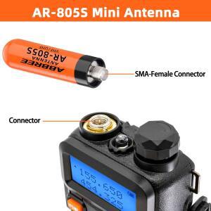 AR-805S 미니 숏 무전기 SMA-암 안테나 UHF/VHF 장거리 바오펑 UV-5R UV-32 PRO 햄 2웨이