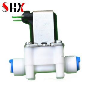 상시 폐쇄 전기 솔레노이드 밸브 DC 12V 입구 유량 스위치 1/4 인치 220V 마그네틱 컨트롤러 디스트리뷰터