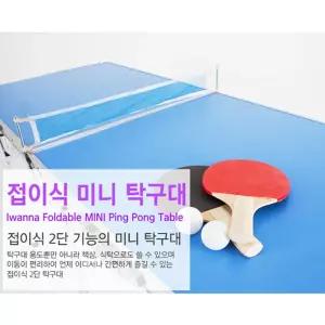 아이워너 접이식 2단 미니 탁구대 대형/탁구/게임/연습/놀이/가정/가족/스포츠/운동/사무실/활동/체육/거실