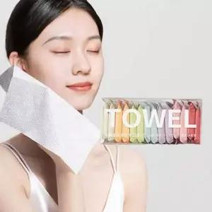[제이큐]베이직 일회용 여행용 운동 헬스장 압축 수건 타올 14장