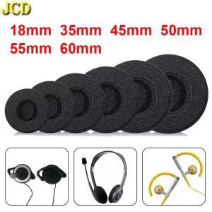 10pcs 18mm 35mm 헤드폰 교체 메모리 폼 이어 패드 스폰지 쿠션 커버 보호 슬리브