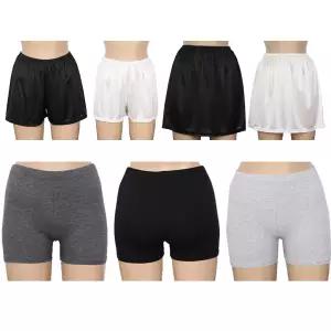 여성 레이어드밴드스커트 나시 면스판 실크 속바지 학생 여자 교복 슬립 이너 팬츠 이지웨어