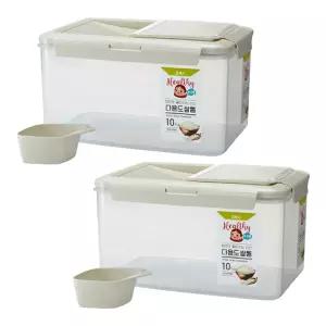 코멕스 밥맛이 좋아지는 신선 다용도쌀통 10kg X 2개