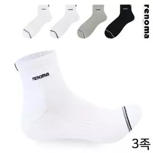 레노마 남성 스포츠 투라인 단목 양말 RM8513 3족