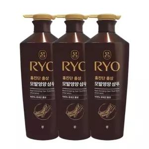 려 홍진단 홍삼 모발영양 샴푸 820ml x3