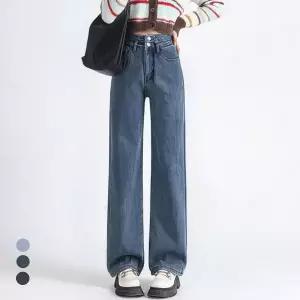 KARRA 더블스냅융히트기모데님팬츠_A4W0378