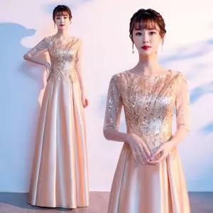 연주드레스 합창단 샴페인 이브닝 무대 공연복