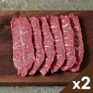푸짐한 국내산 소고기 1등급 부채살 200gx2팩 (총400g)