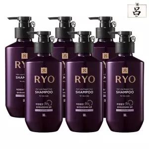 려 자양윤모 9EX 탈모전문 지성샴푸 400ml x6