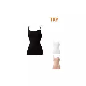 [TRY]여성 스킨 캐미솔 면스판 60수 어깨끈런닝_P417546449