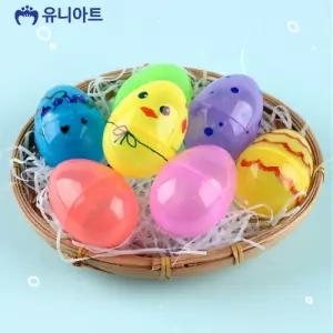 투명 계란모형 케이스 색상혼합 소 10개입 부활절 공작 유아미술 만들기