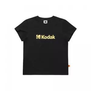 코닥 KODAK 에센셜 빅로고 아스킨 반팔 티셔츠 우먼 BLACK K6222LRS26BLK 111684