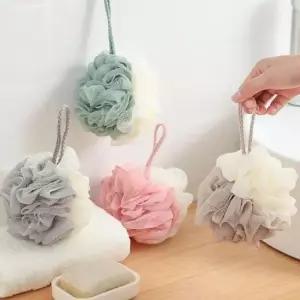 목욕브러쉬 샤워볼 투톤 거품타올 샤워타올 욕실용품 KK466