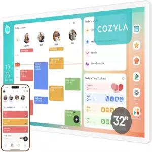 코질라 캘린더 플러스 2 32인치 스마트 디지털 월 터치 스크린 및 구독 가족 대시보드 없음 시스템용 전자