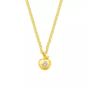 [삼성금거래소 MELORA] O컬렉션 24K 다이아 사과 목걸이 3.75g