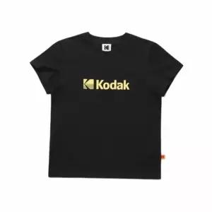 [매장정품] 코닥 에센셜 빅로고 아스킨 반팔 티셔츠 우먼 BLACK
