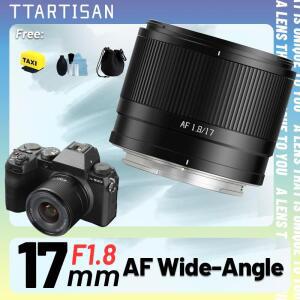 TTArtisan 17mm F1.8 Air APS-C AF 자동 초점 렌즈 광각 소니 E 후지 X 미러리스 카메라 A6400 ZVE10 XT30