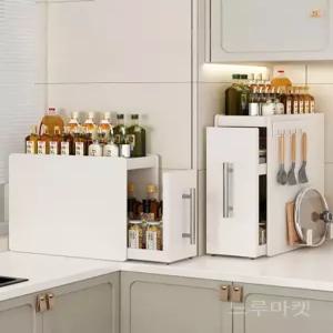 주방 틈새수납장 슬라이딩 상부장 찬장 틈새장 팬트리장 부엌 선반장