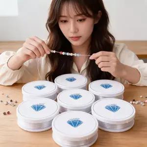 비즈공예 우레탄줄 탄성끈 만들기 재료 팔찌 반지 데일리 액세서리